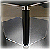 Black 1/8" hinge material